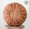 Pouf En Cuir Fait Main - Image 4